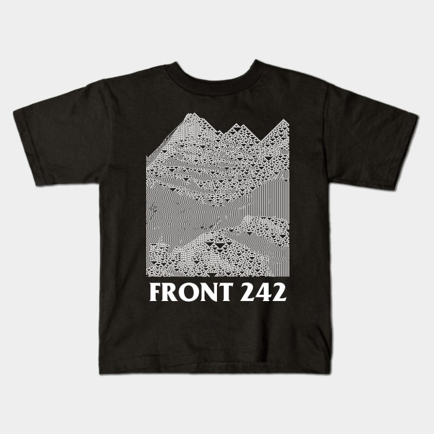 Front 242 //// Tribute Design Kids T-Shirt by DankFutura